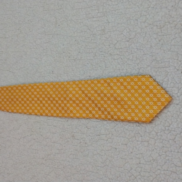 Canali Yellow/Gold Geometric Silk Tie (Made in Italy) - Picture 3 of 9